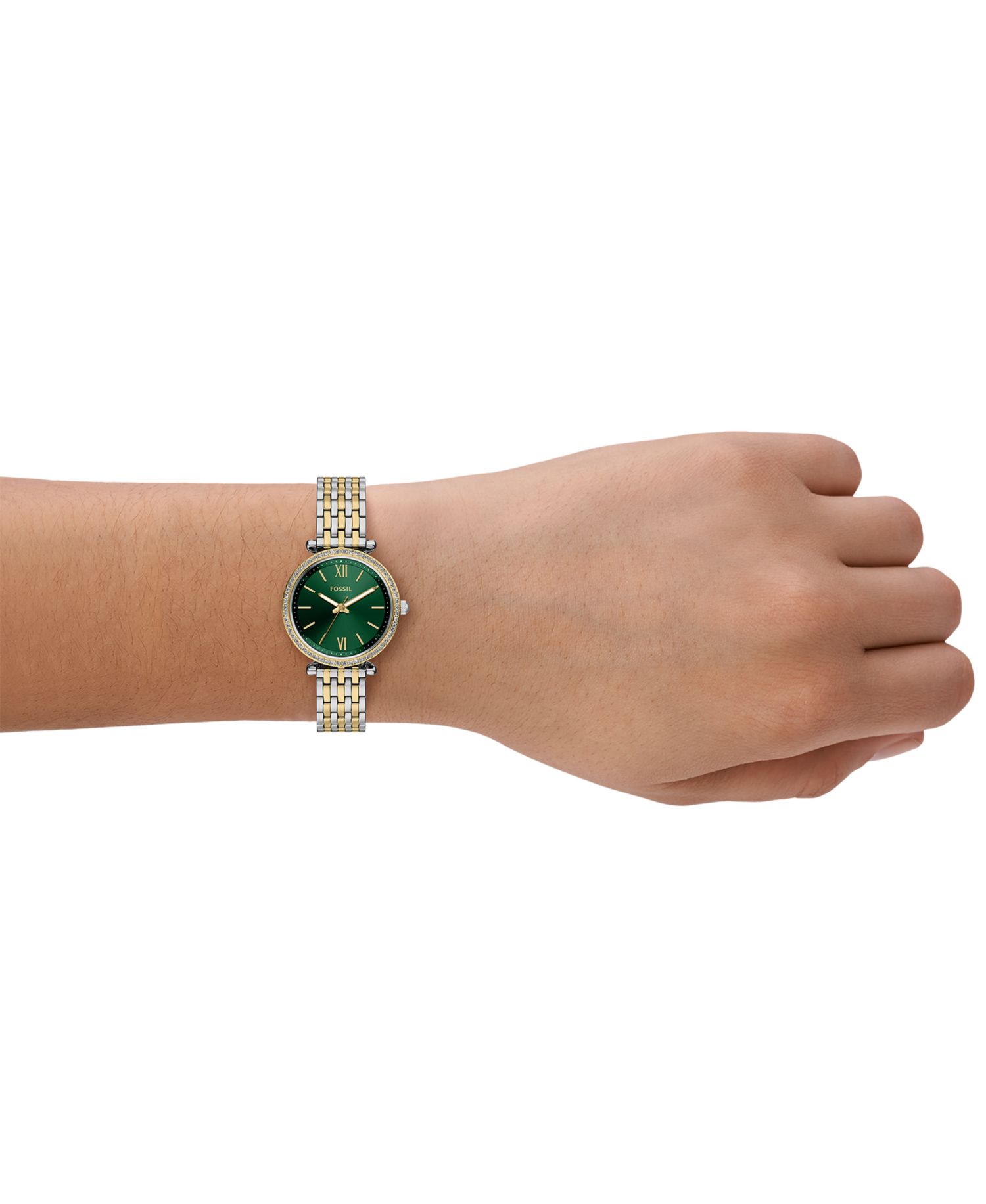 Women's Carlie Three-Hand Two-Tone Stainless Steel Watch, 28mm