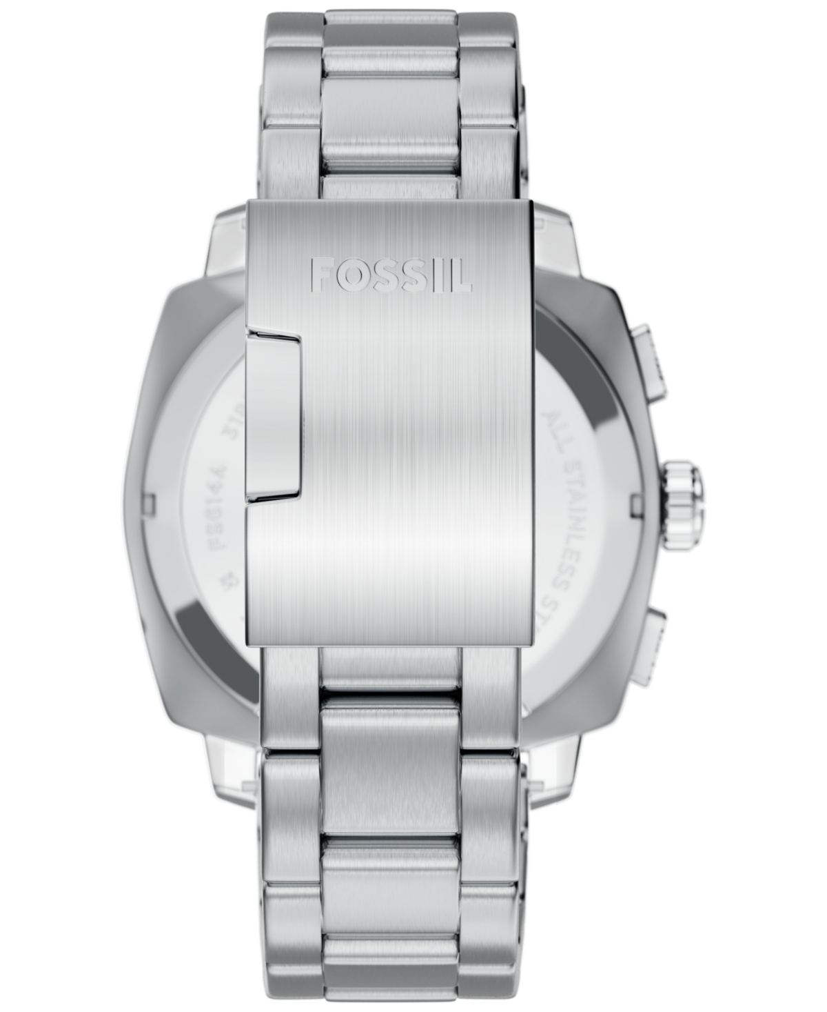 Fossil Machine Chronograph Stainless Steel Watch, 44mm In Silver