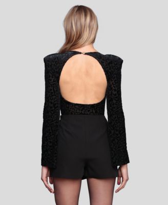 Women's Long Sleeve Bodysuit Top