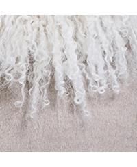 Women's Reversible Woolblend Jacket with Mongolian Trim