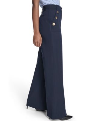 Women's High Rise Solid Sailor Pants