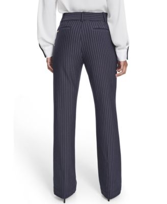 Women's Mid Rise Striped Sutton Trouser
