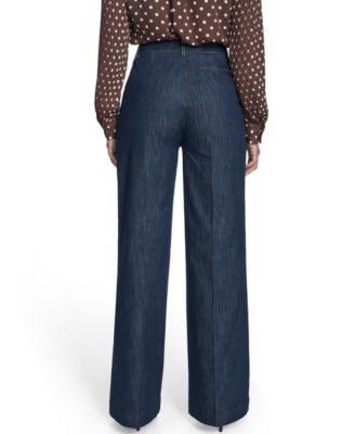 Women's High Rise Denim Sailor Pants