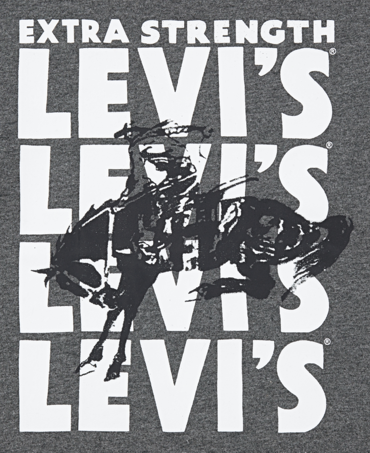 Levi's Boys 8-20 Graphic Printed Long-sleeve T-shirt In Gray