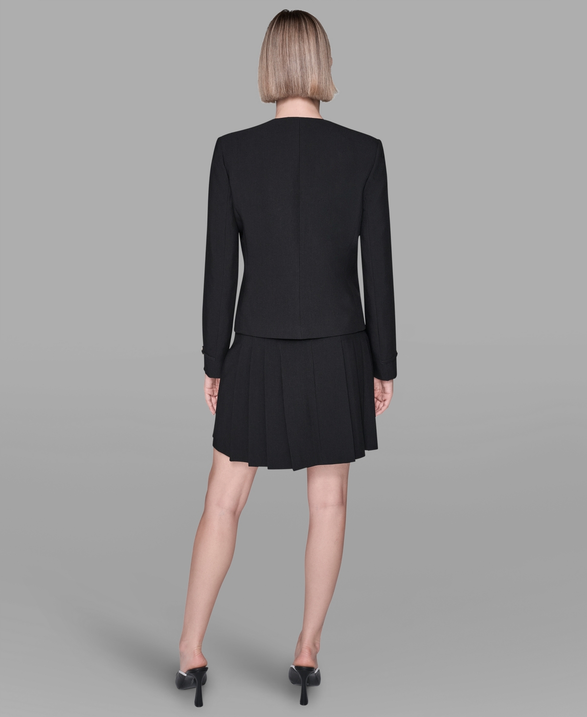 Karl Lagerfeld Women's Embellished Long-sleeve Jacket In Black