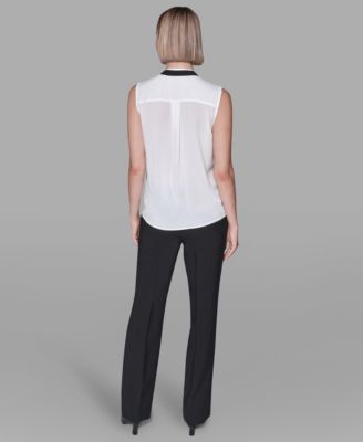 Women's V-Neck Button Down Top