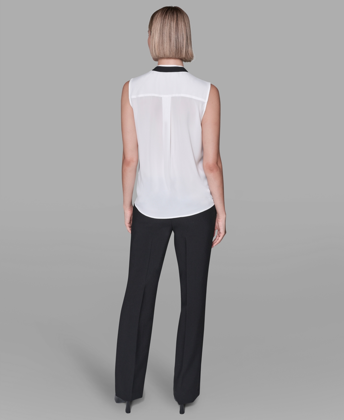 Karl Lagerfeld Women's Sleeveless Top In White