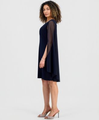 Petite Capelet Sheath Dress