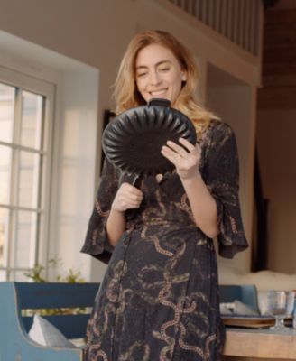 Rapid Heat Enameled Cast Iron 10" Frying Pan with Lid