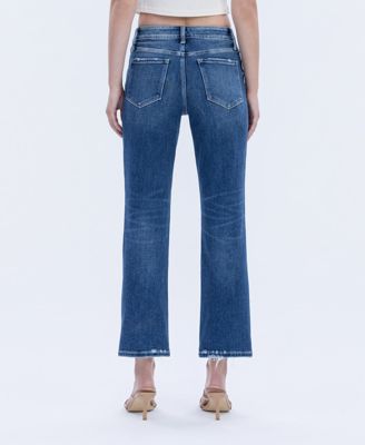 Women's High Rise Ankle Straight Jeans