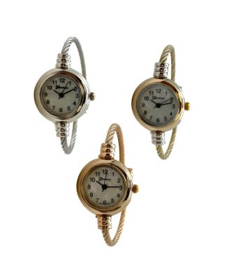 Pack #2 3-Pack Fashion Analog Bangle Cuff Wrist Bracelet Wire Bangle Women Watch