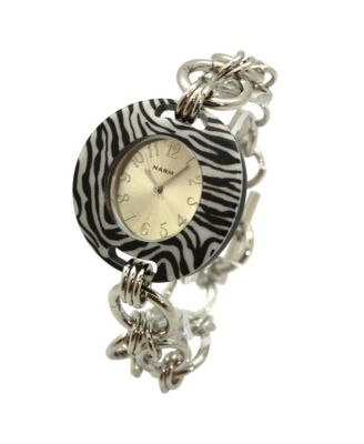 Zebra Bracelet Big Face Women Watch