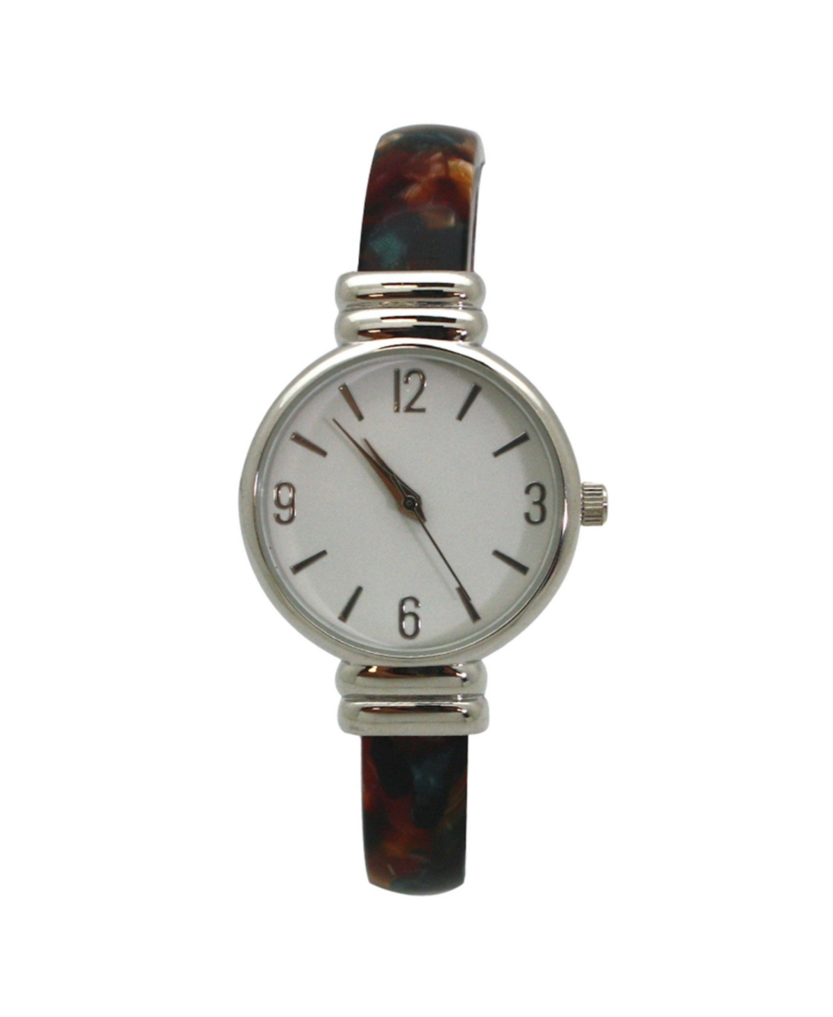 Olivia Pratt Dark Brown Skinny Tortoise Bangle Watch