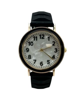 Solid Vibrant Color Everyday Silicone Women Watch, Black