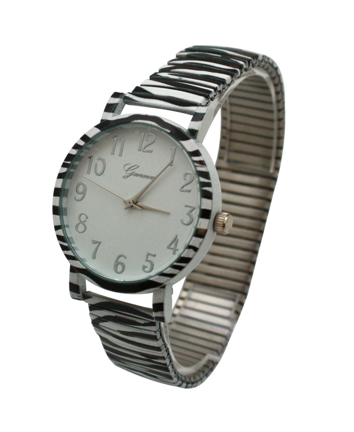 Olivia Pratt Zebra Stretch Animal Print Women Watch