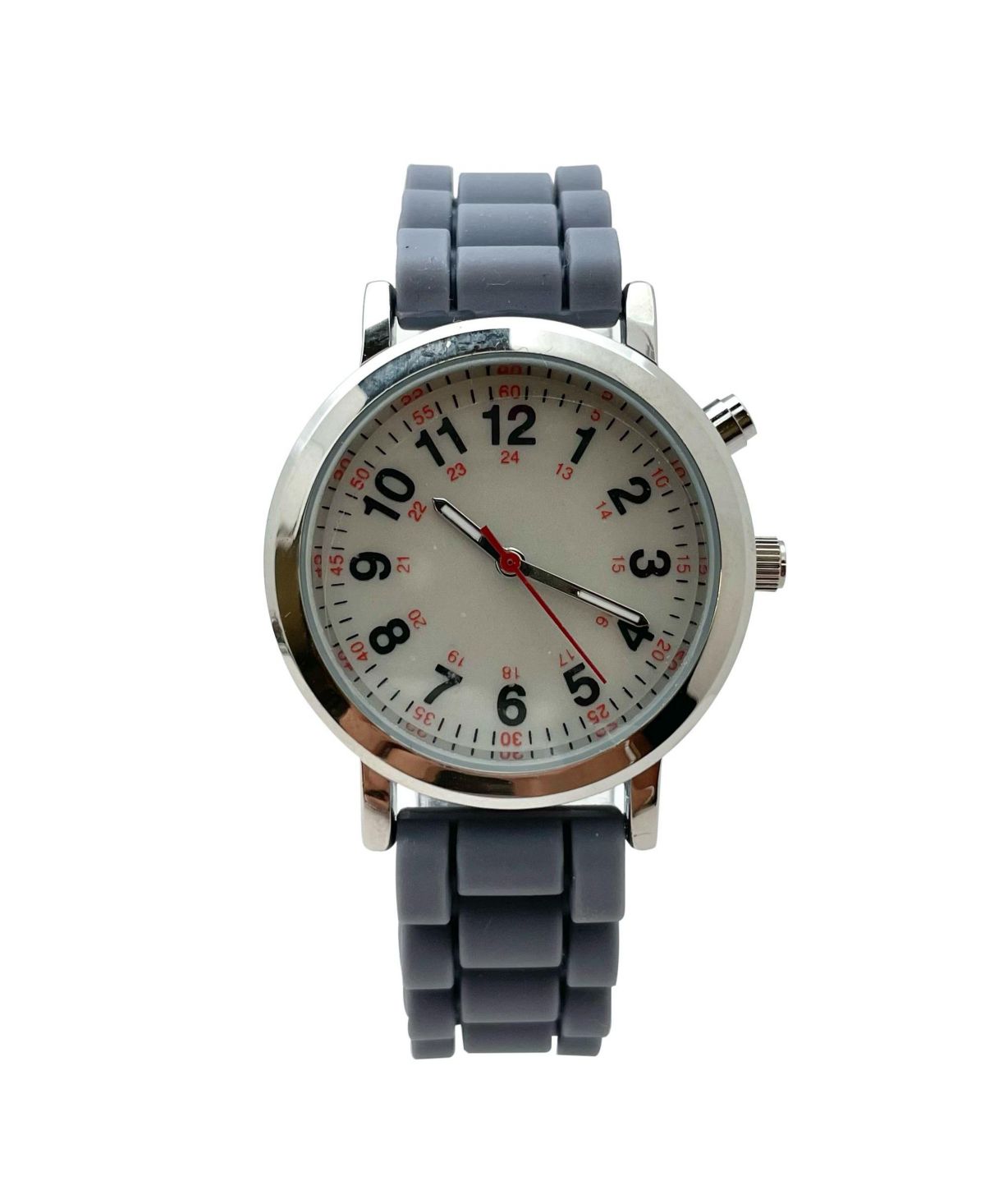 Серый светящийся циферблат, легко читаемый медицинскими работниками, женские часы с силиконовым ремешком