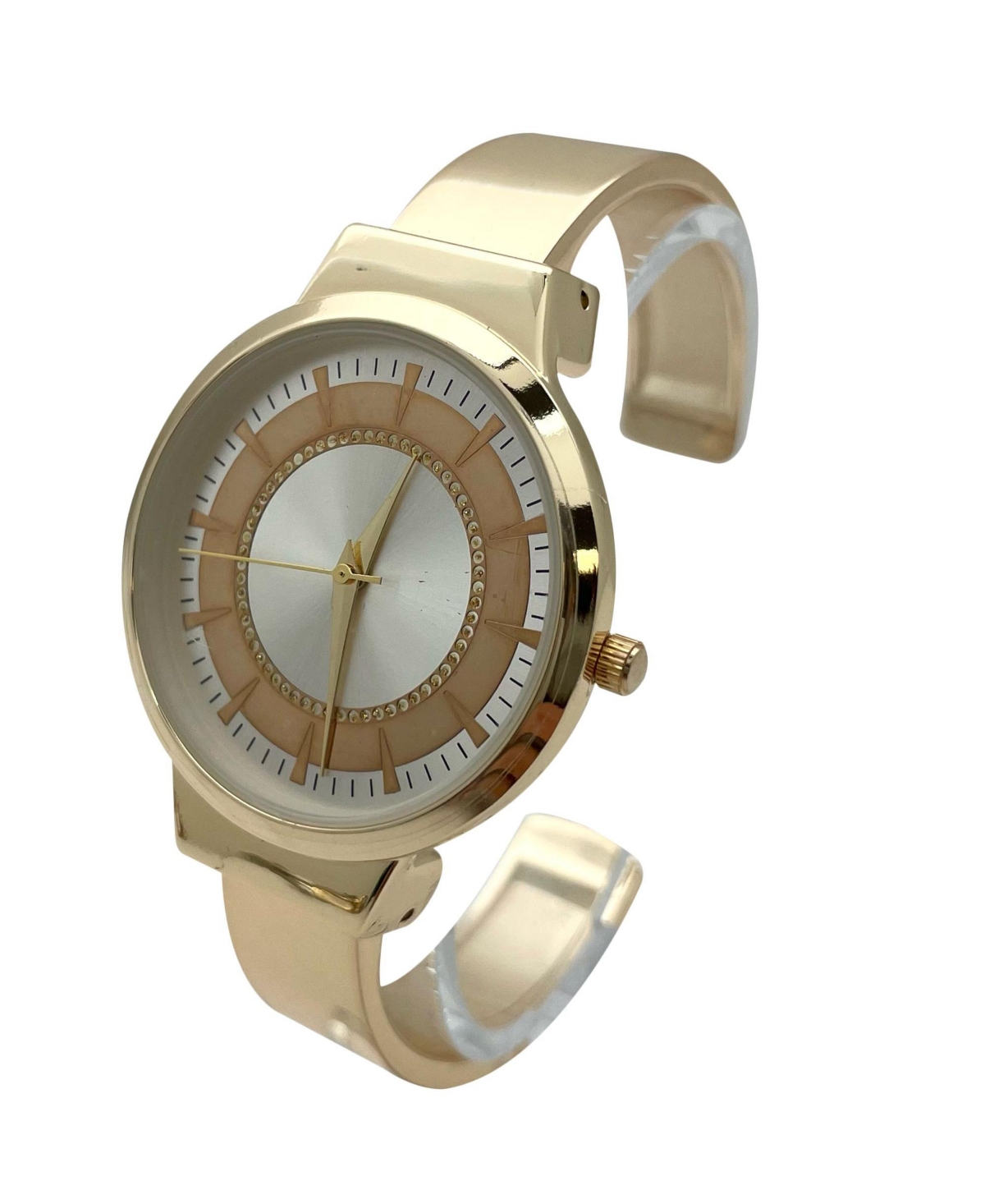 Olivia Pratt Metallic Colors Round Face Bangle Women Watch