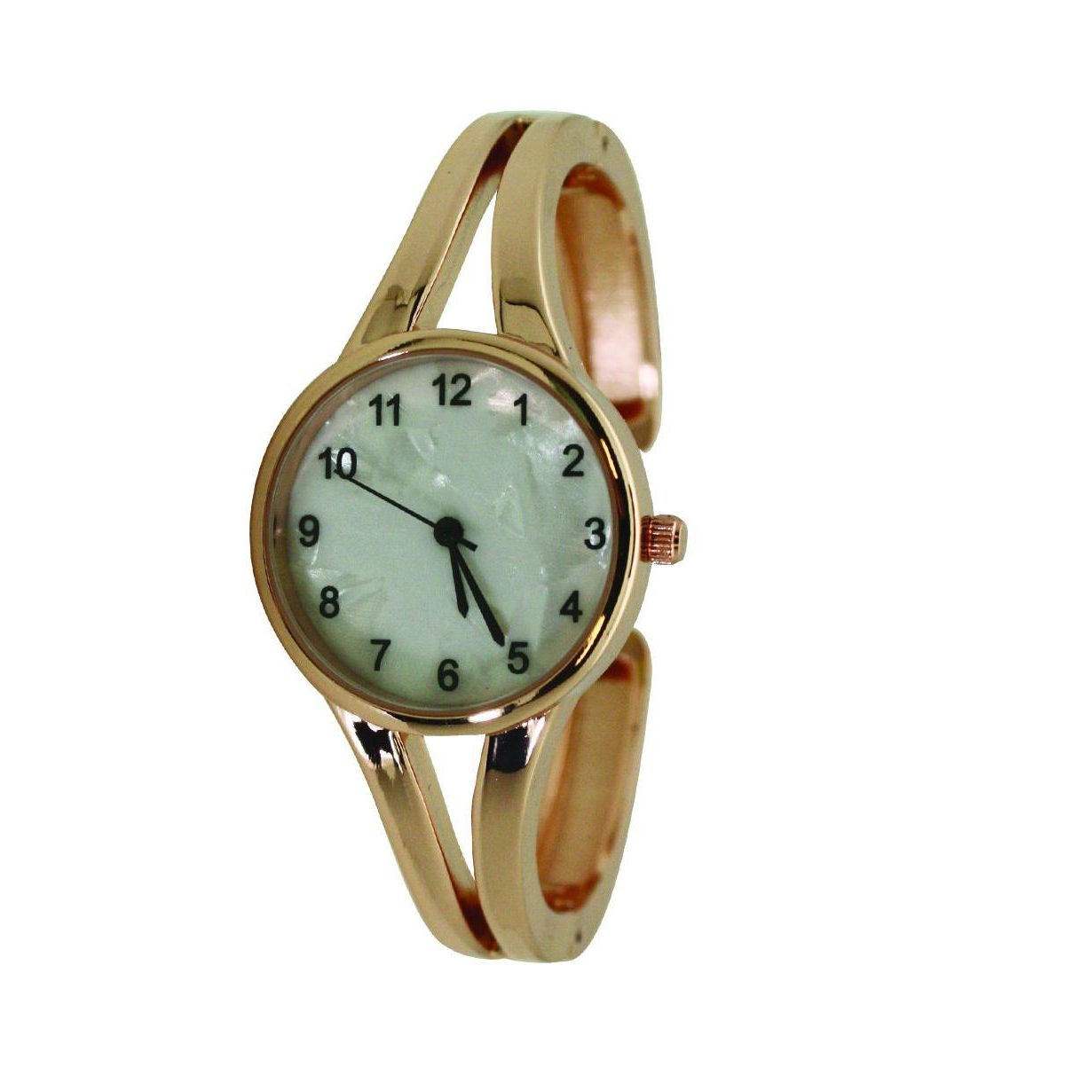 Olivia Pratt Rose Gold Olivia Pratt Slim Small Numbers Dial Metal Bangle Watch