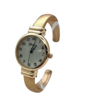 Metallic Colors Everyday Minimalist Bangle Women Watch, Gold