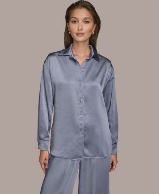Donna Karan Weekend - Women's Woven Button-Down Shirt