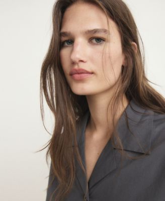 Women's Poplin Pajama Shirt