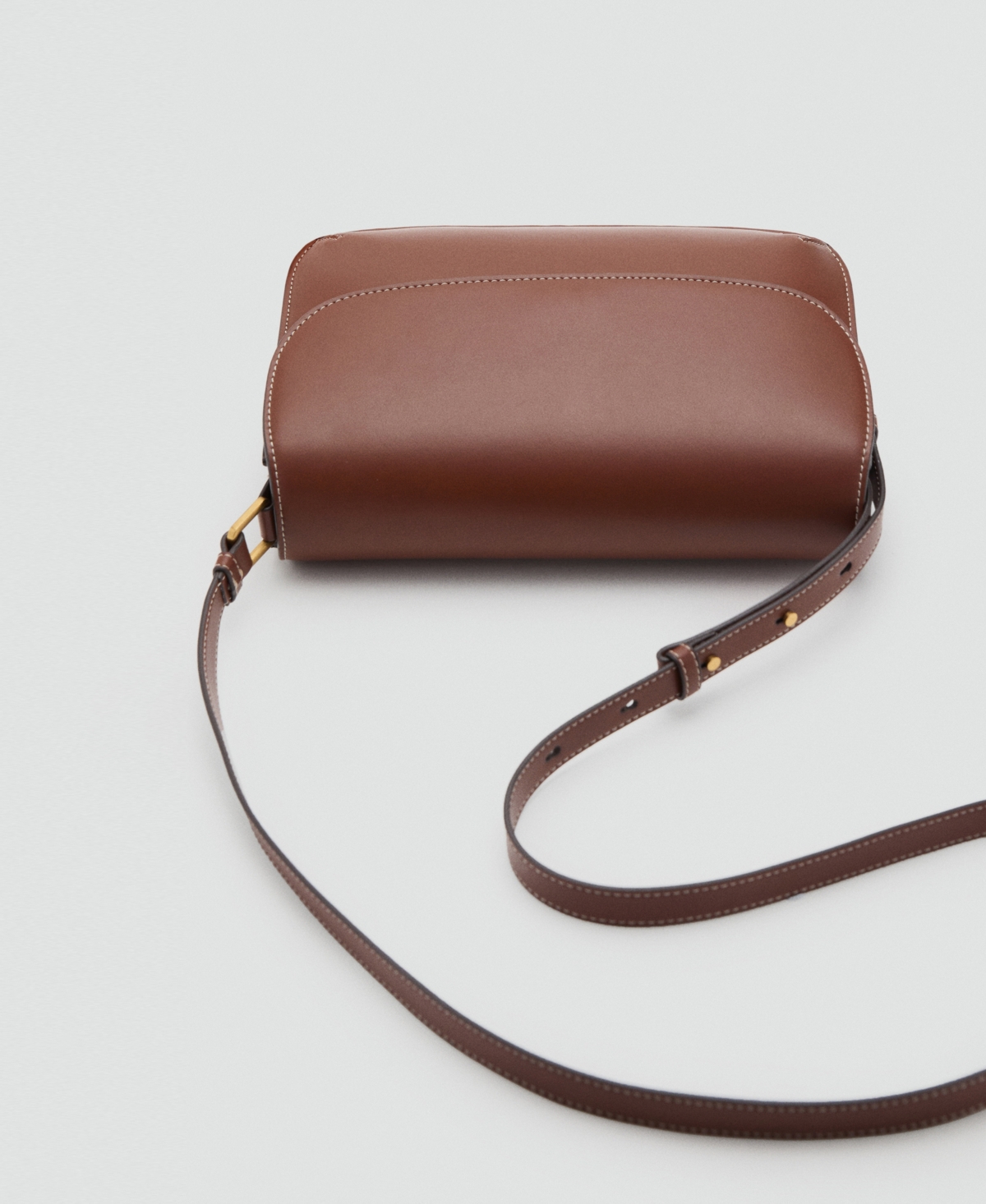 Mango Women's Flap Crossbody Bag In Brown