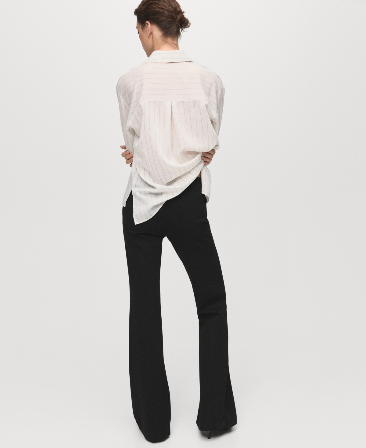 Mango Women's Seam Detail Leggings In Black