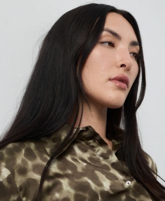 Women's Satin Print Shirt