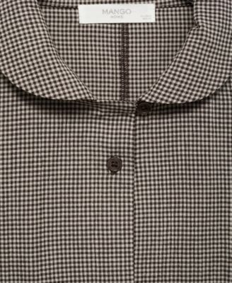 Women's Two-Piece Cotton Gingham Pajamas