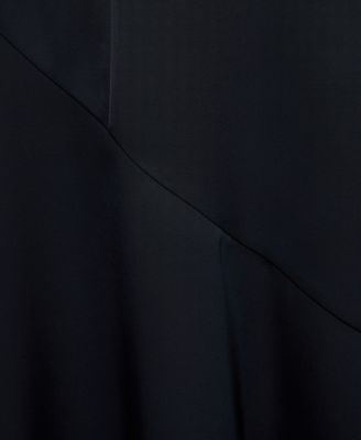 Women's Slit Draped Neck Dress