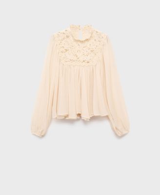 Women's Lace Combination Blouse