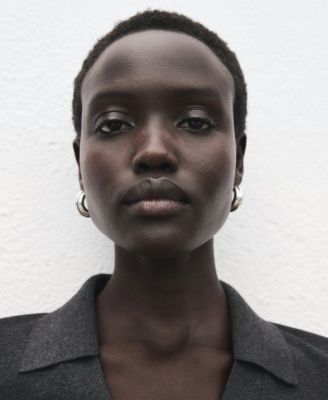 Women's Shirt Collar Fine-Knit Sweater