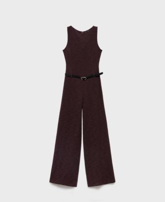 Women's Marl Belted Jumpsuit