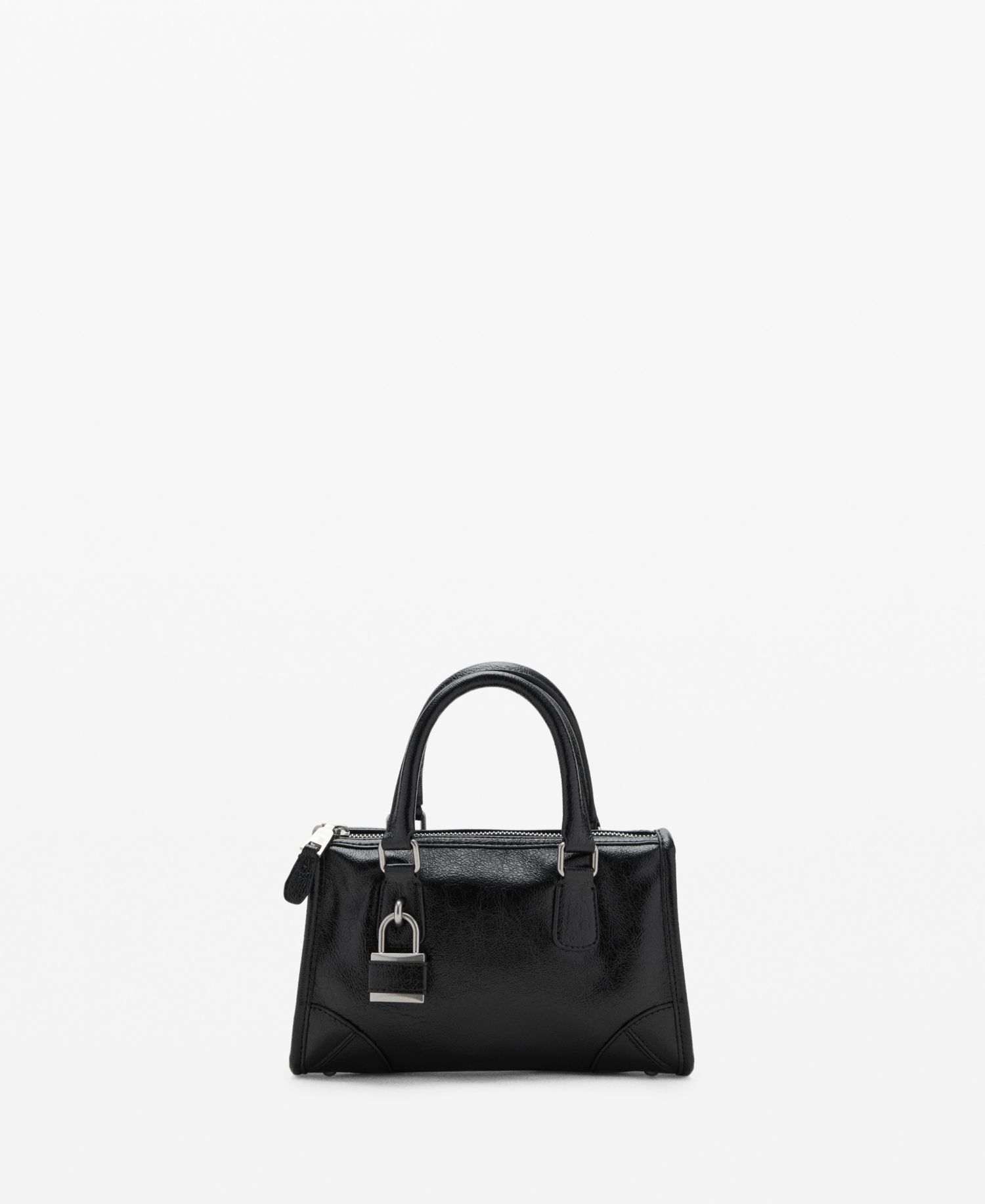 Women's Mini Shiny Handles Handbag