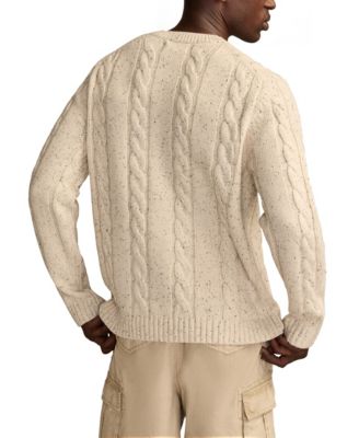 Men's Cable V-Neck Sweater