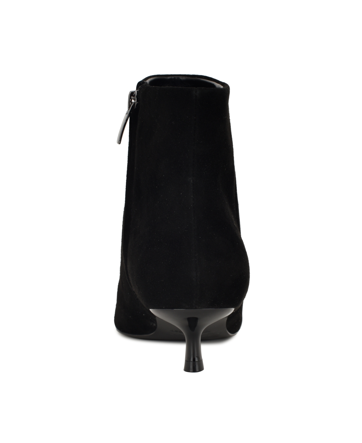 Nine West Turrel Pointed Toe Kitten Heel Bootie In Black