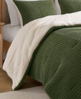 	Textured Knit Chenille 3-Pc. Comforter Set, Full/Queen