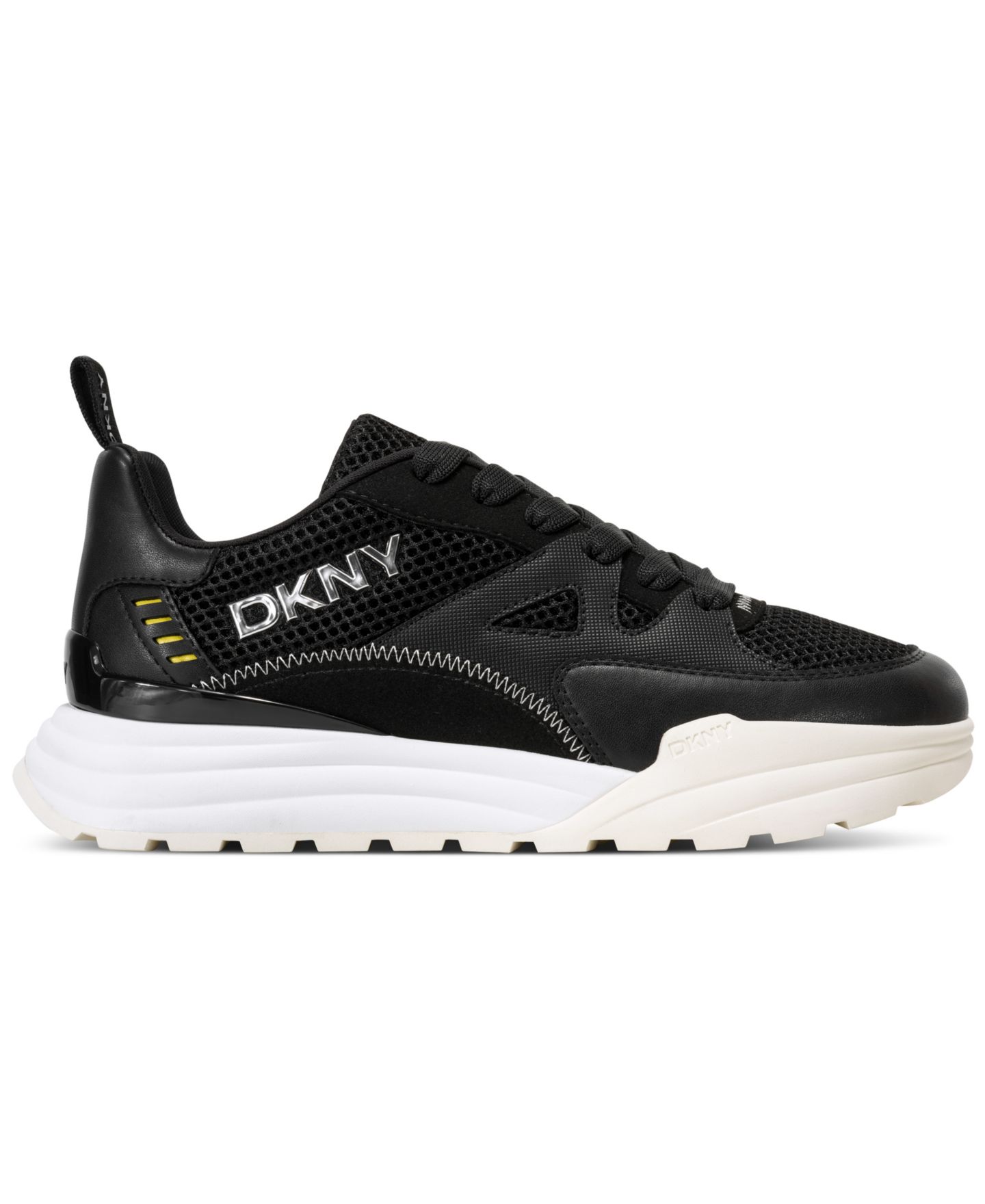 Женские кроссовки DKNY Zanira Lace-Up, цвет: Чёрный — фото 2