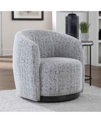 Polyester Tatum - Nightshade Swivel Accent Chair