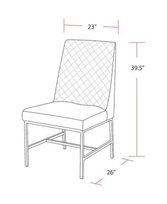 Diamond - Elise Linen Dining Chair Two Pack
