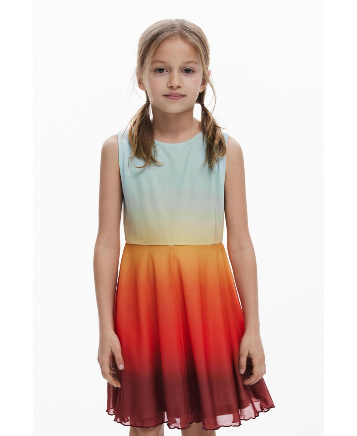 Desigual Girls Girls's Ombre Short Dress In Multi