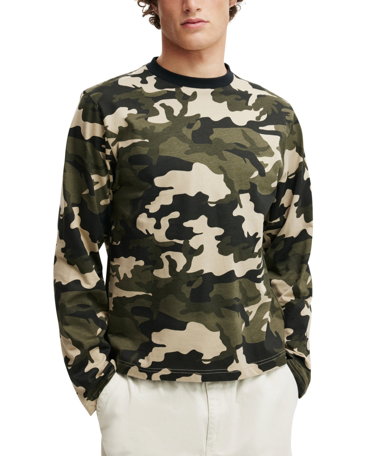 Cotton On Men's Cropped Long-Sleeve T-Shirts