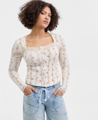 Women's Lets Party Cardi-Print Top