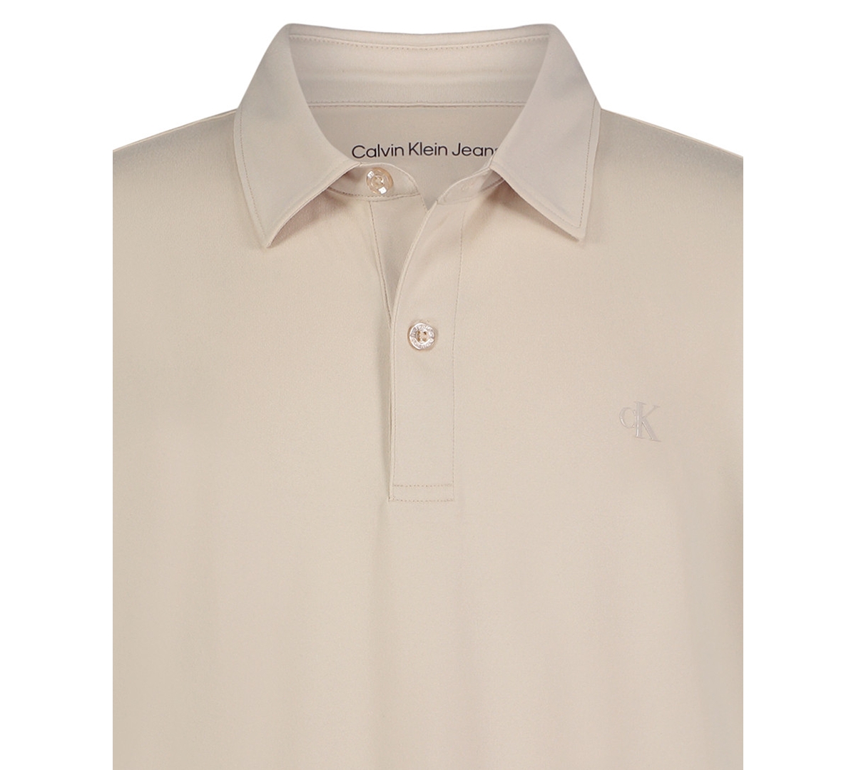 Calvin Klein Boys 8-20 Monogram Detail Tech Polo Shirt In Brown