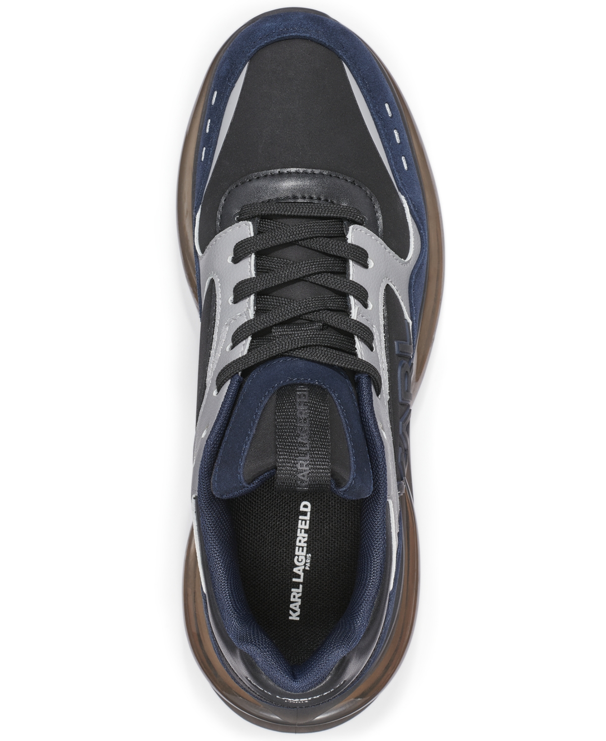 Karl Lagerfeld Paris Men's Side Round Toe Runner Shoes