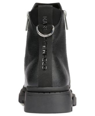 Men's Mixed Media Double Zip Boots