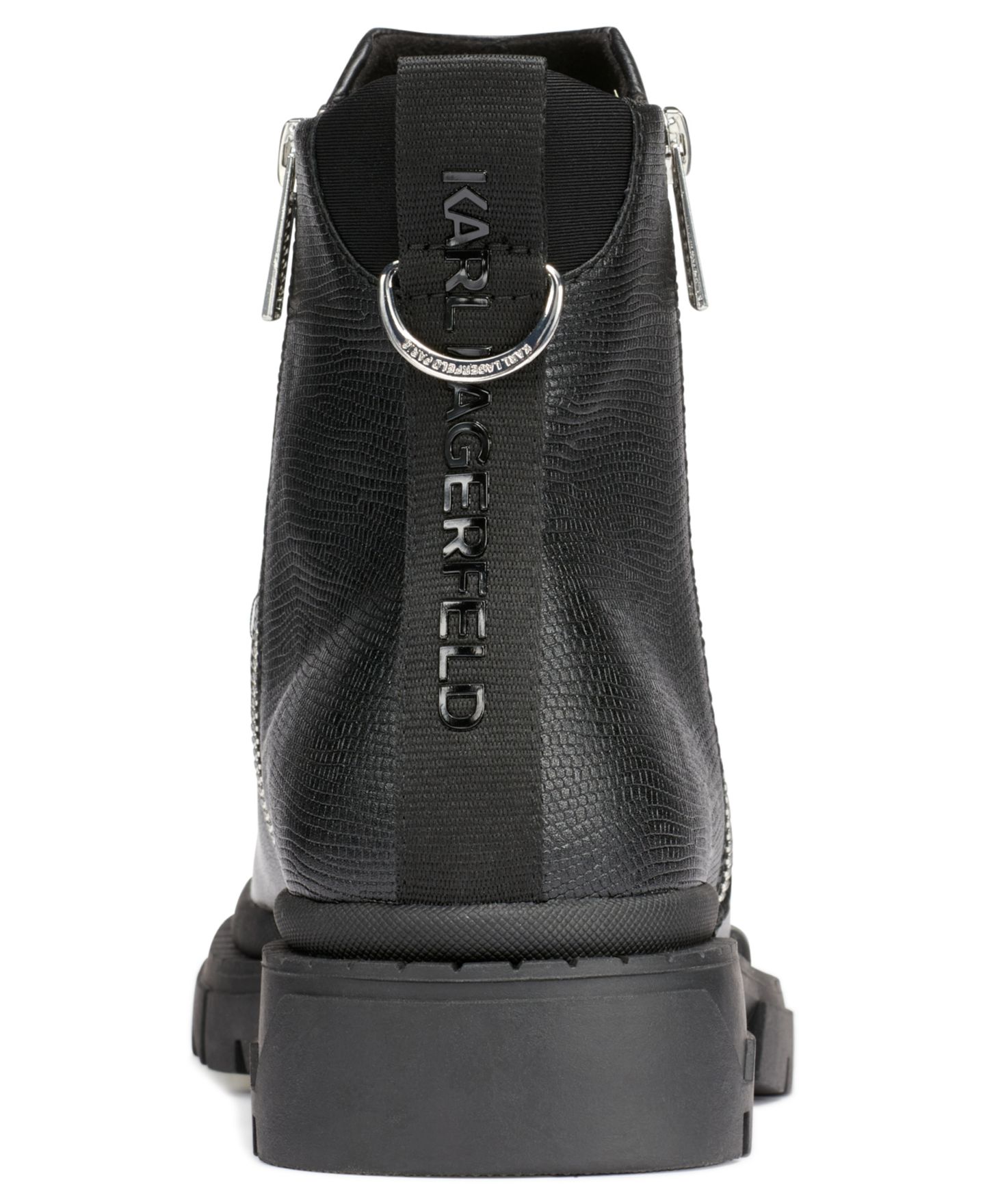 Мужские ботинки KARL LAGERFELD PARIS Quinn - Side Zip Boot, цвет: Чёрный — фото 3