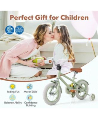 HONGGE 12 Inch Kids Bike with Adjustable Handlebar and Saddle