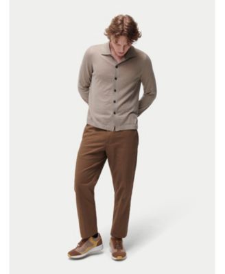 Men's Cashmere Silk Polo-Neck Cardigan