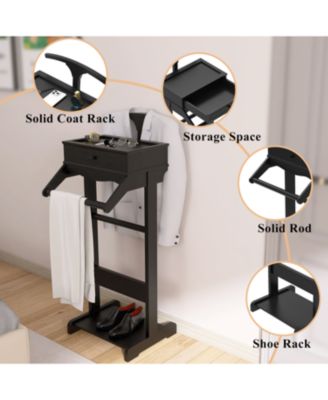Streamdale Clothing Rack with Shelves - Heavy Duty Garment Stand